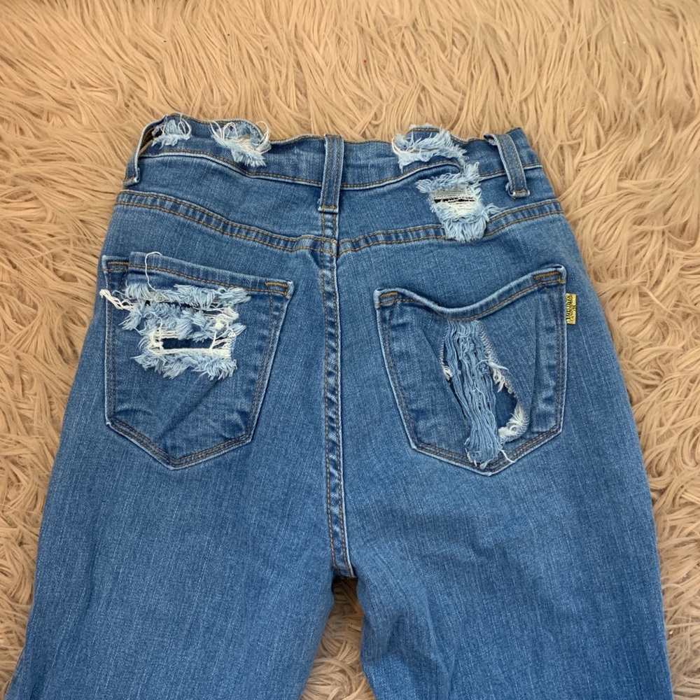 High-waisted Ripped Jeans - Picture 4 of 4